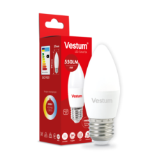 Світлодіодна лампа Vestum C37 6W 4100K 220V E27 1-VS-1301