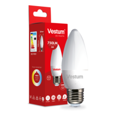 Світлодіодна лампа Vestum C37 8W 4100K 220V E27 1-VS-1309