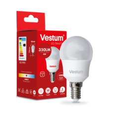 Світлодіодна лампа Vestum G45 4W 4100K 220V E14 1-VS-1207