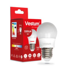 Світлодіодна лампа Vestum G45 4W 4100K 220V E27 1-VS-1205